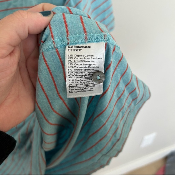 Men’s tasc Everywhere Polo, Tidal Stripe, 3XL - Picture 4 of 7